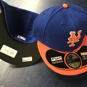 New Era New York Mets 59Fifty Fitted Cap 7 -1/8 On Field Hat Players Weekend NWT
